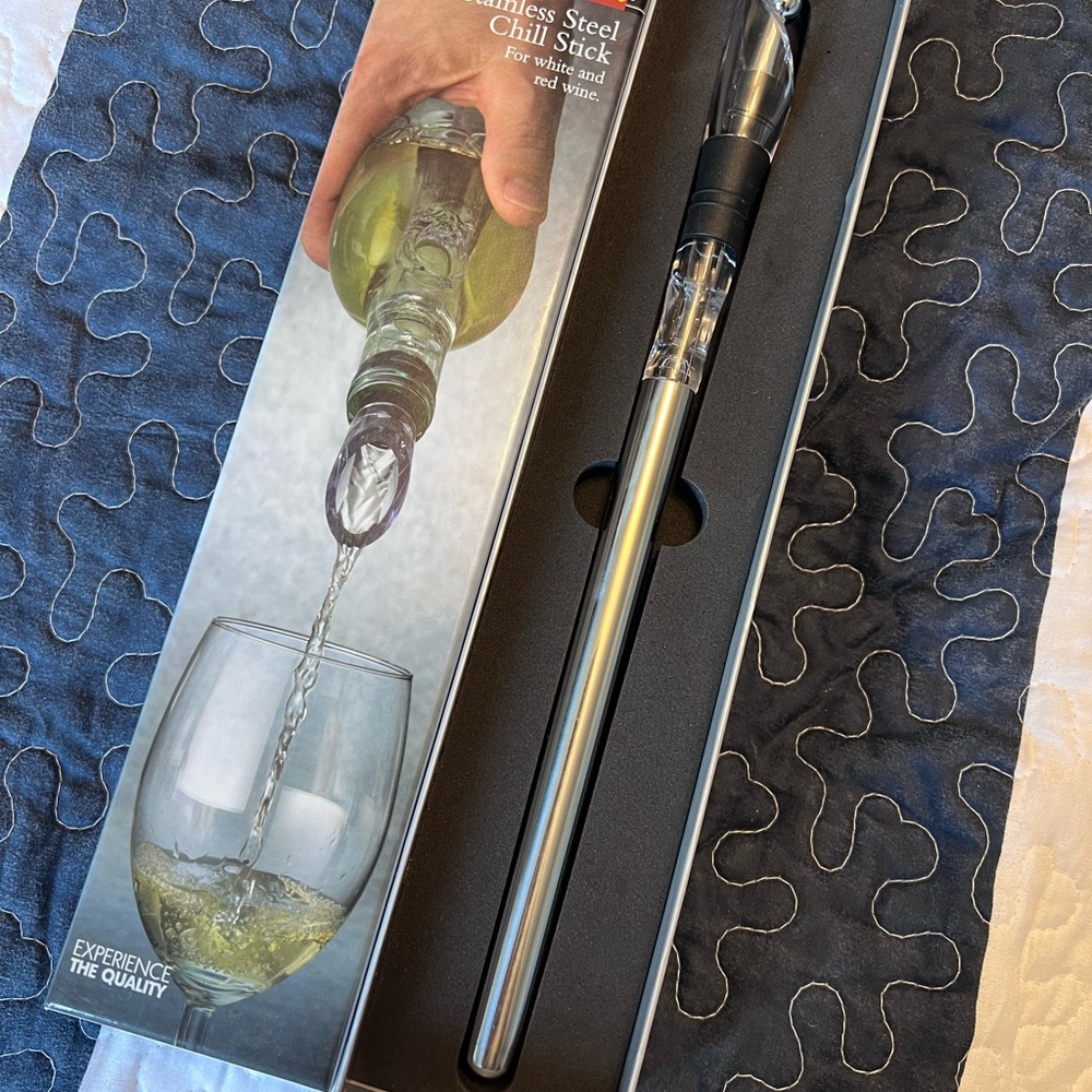 Elegant Stainless Steel Wine Chiller Stick